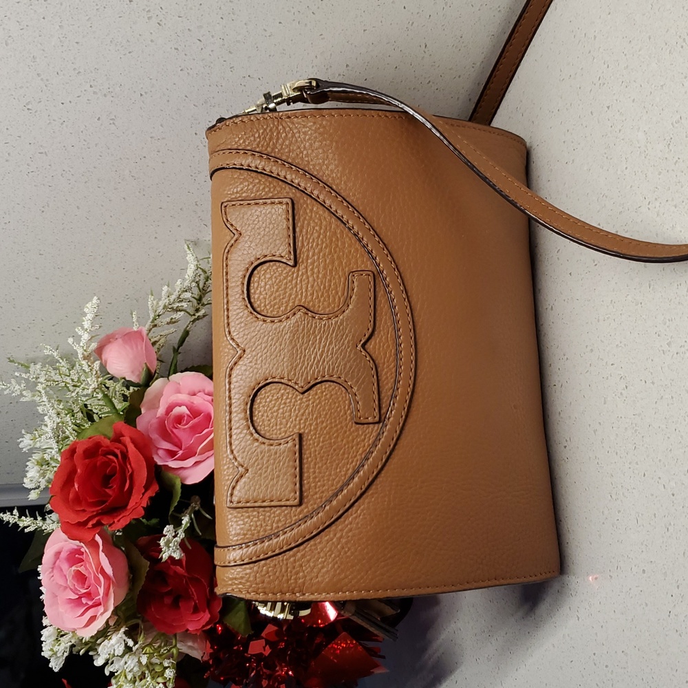 TORY BURCH Brown Leather Crossbody Bag - Picture 3 of 11
